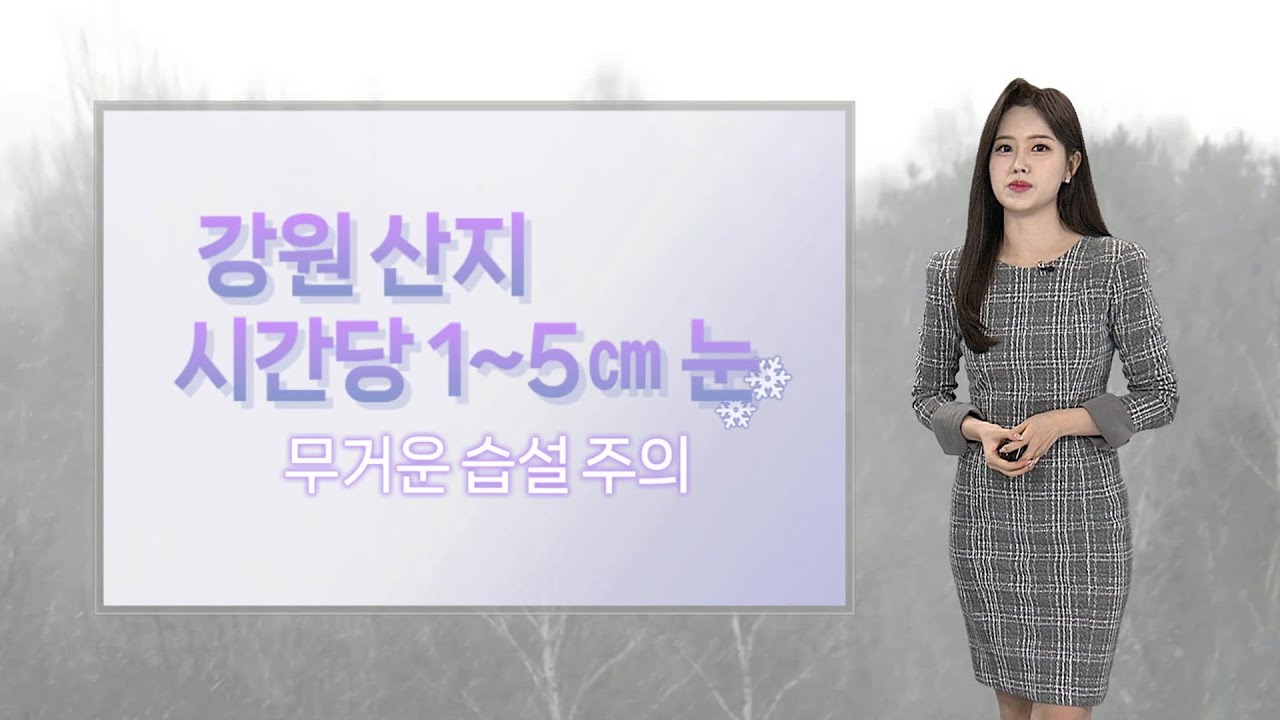 [날씨] 내일 동쪽 중심 눈·비…강원 산지 최대 20㎝ / 연합뉴스TV (YonhapnewsTV)