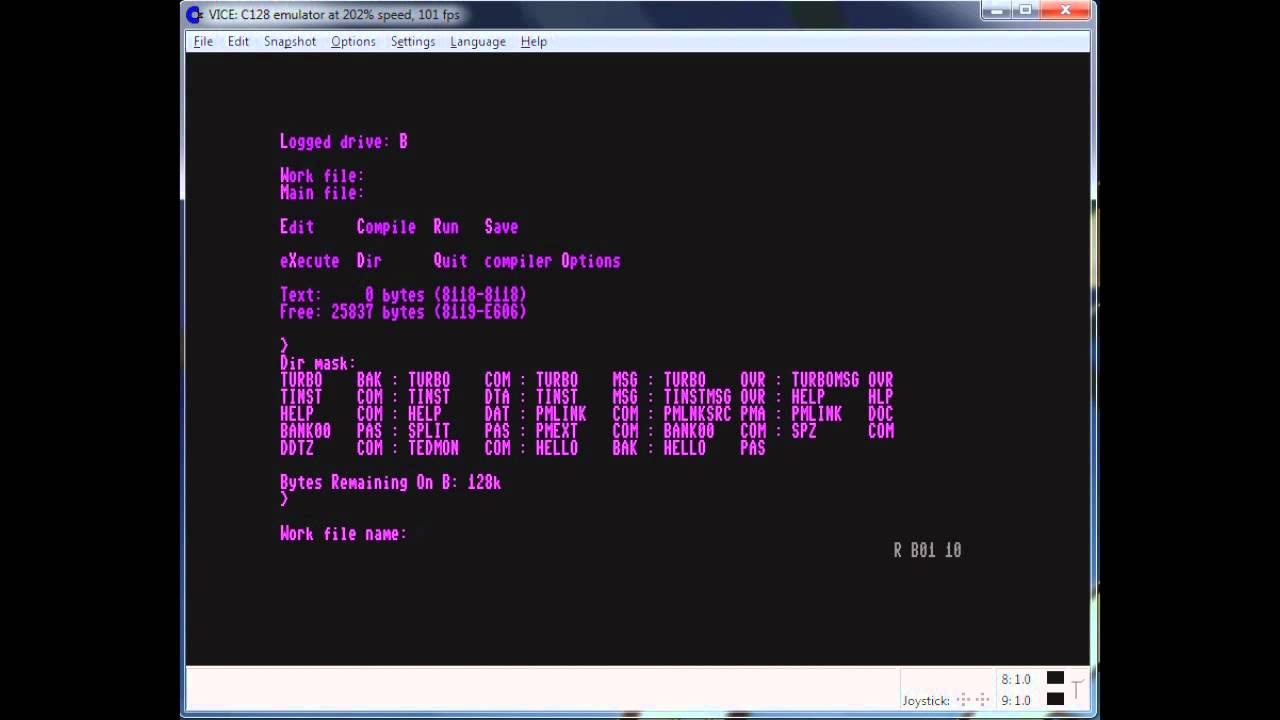 Commodore 128 - Turbo Pascal in CP/M