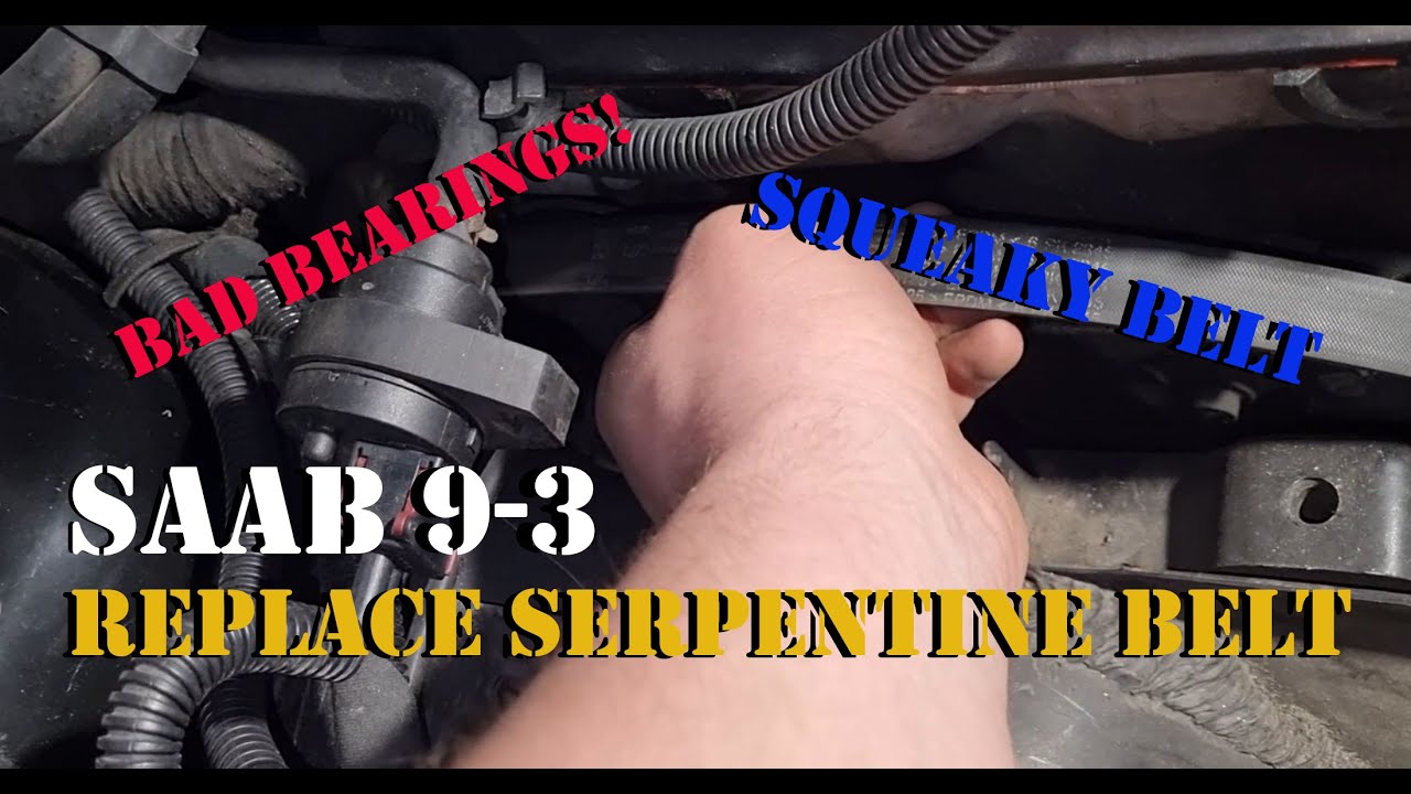 SAAB HOW TO: Replace Serpentine / Drive Belt (OG SAAB 9-3 YS3D B205E)