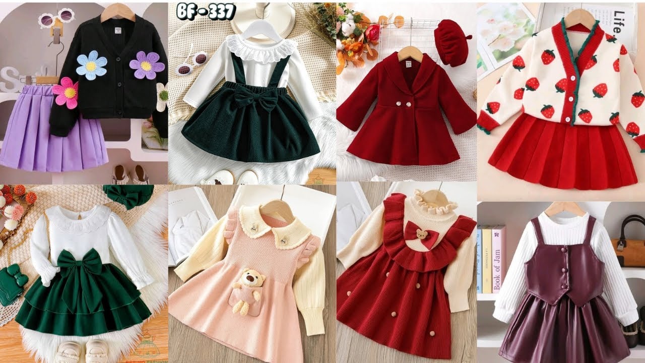 Winter beutiful dress designs 3_5year for baby girls#trending #dress #newcollection 