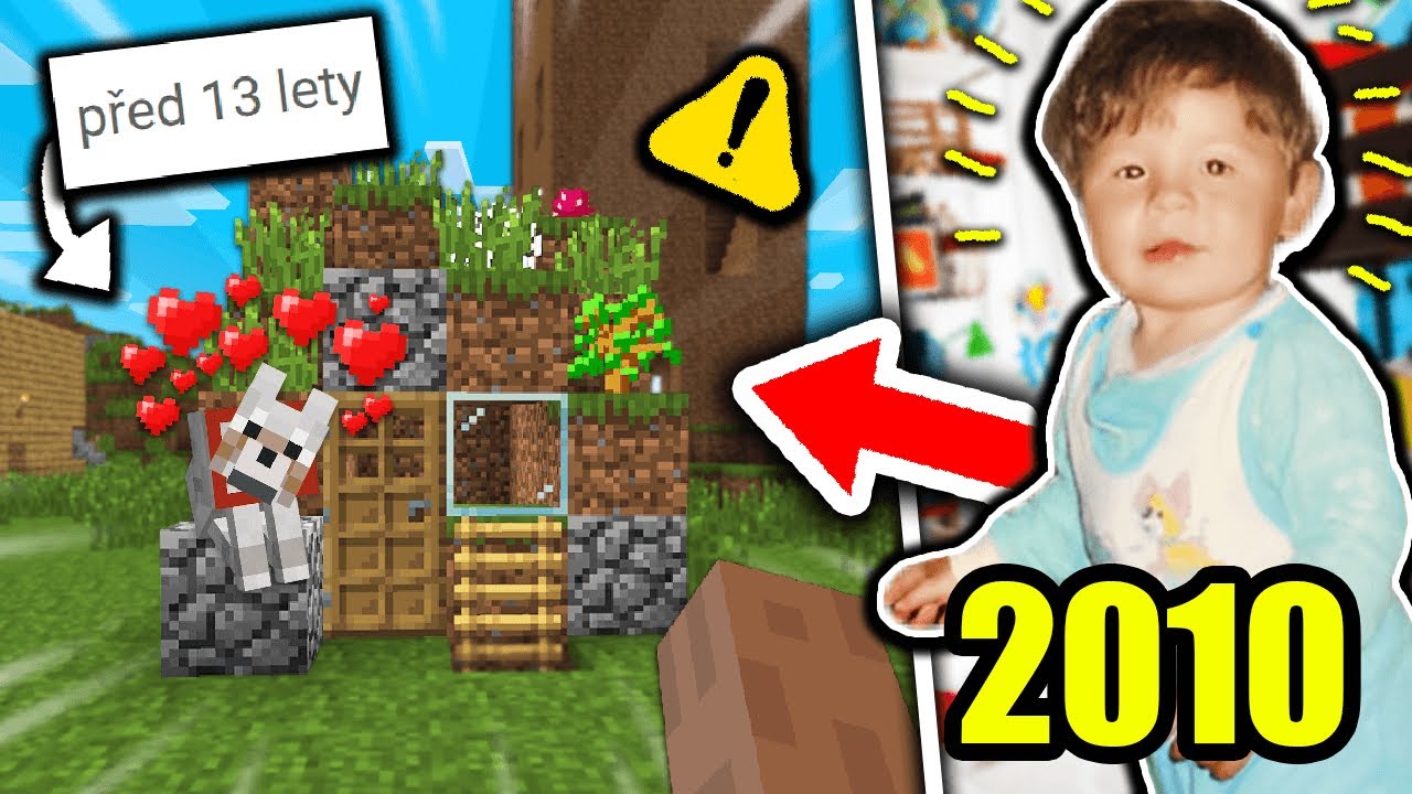 Našel jsem můj PRVNÍ Minecraft SVĚT z roku 2010...