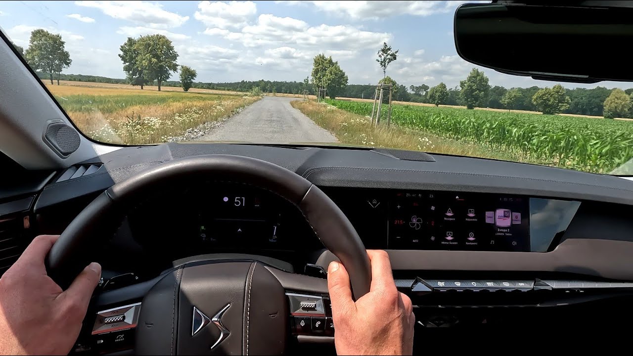 POV Jízda DS4 E-Tense 225? Ostrá jízda po okresních silnicích, fantastický zážitek z interiéru