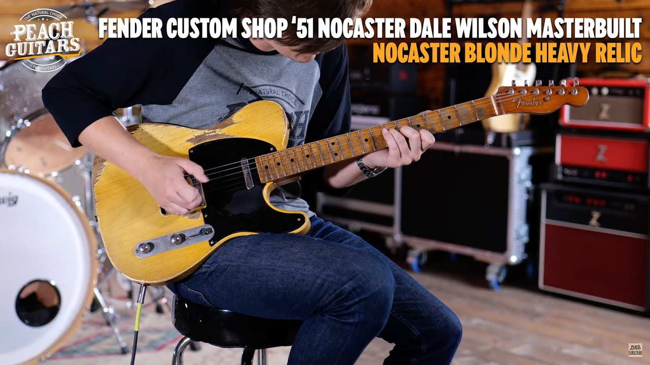 Fender Custom Shop '51 Nocaster Dale Wilson Masterbuilt Heavy Relic Nocaster Blonde