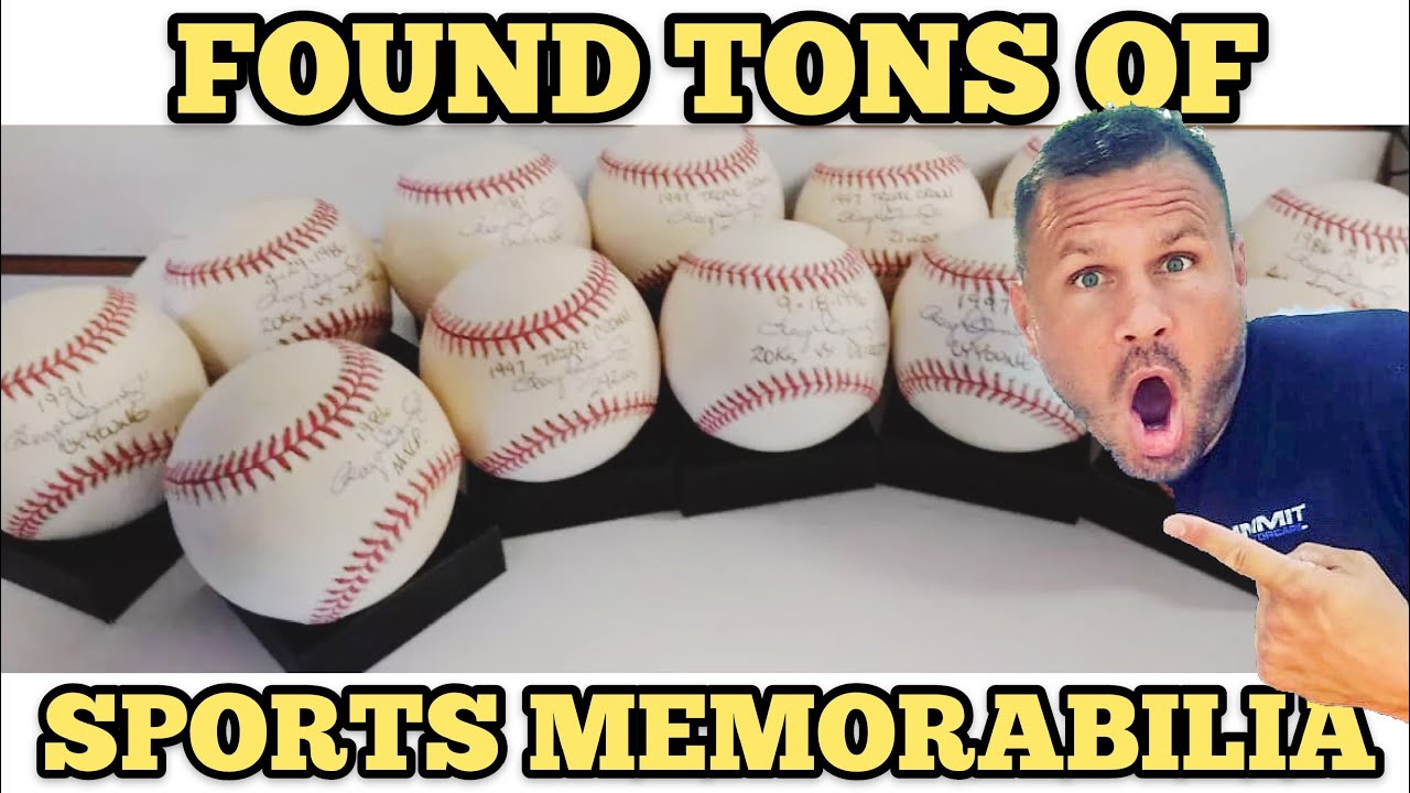AUTOGRAPHED SPORTS MEMORABILIA I Bought Abandoned Storage Unit Locker Auction Opening Mystery Boxes