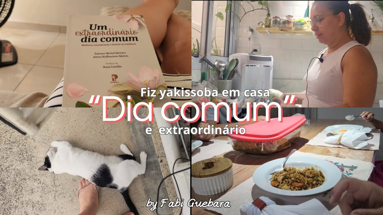 UM DIA COMUM  | FIZ YAKISOBA EM CASA