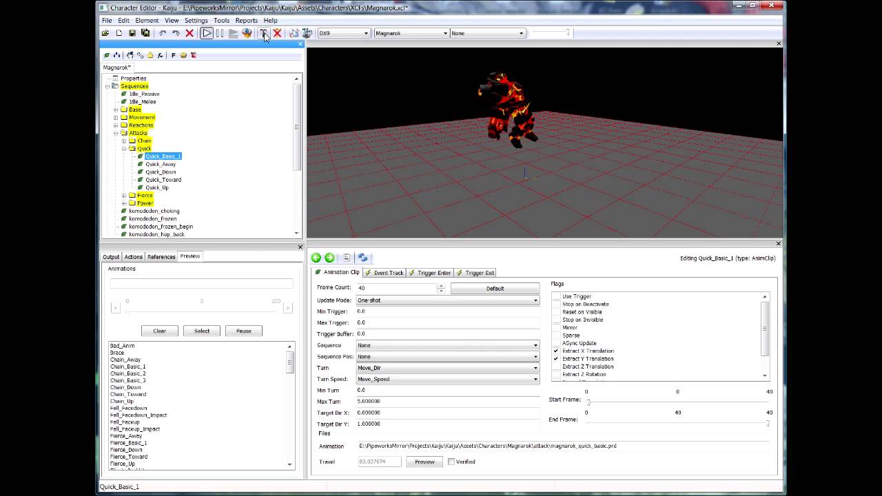 Kaiju Combat Development Video #4 - Magnarok Attack Preview