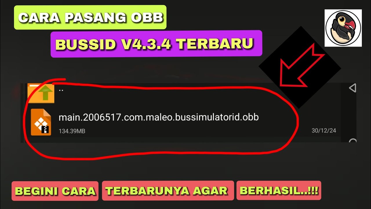 CARA PASANG OBB BUSSID V4.3.4 - BEGINI CARA TERBARUNYA...!!!!