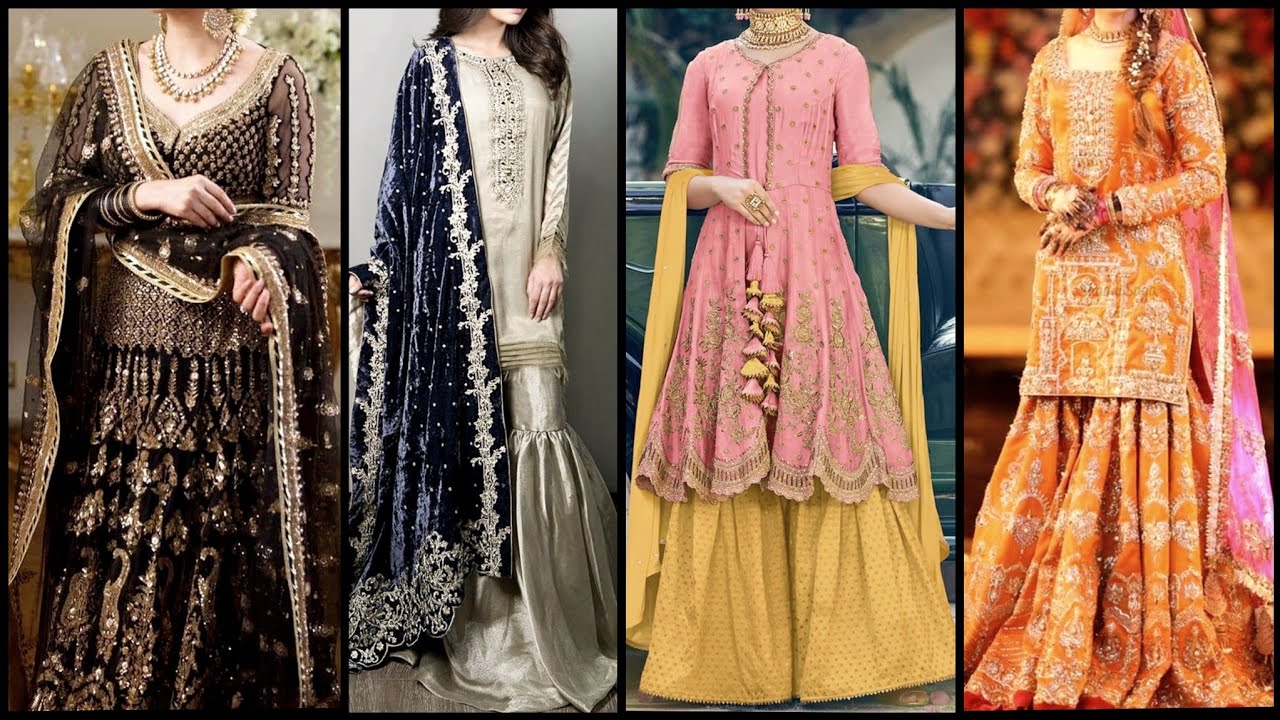 Top 40+ Sharara Gharara Style And Designs For Wedding Parties//Beautiful Stylish Fancy Party Outfits