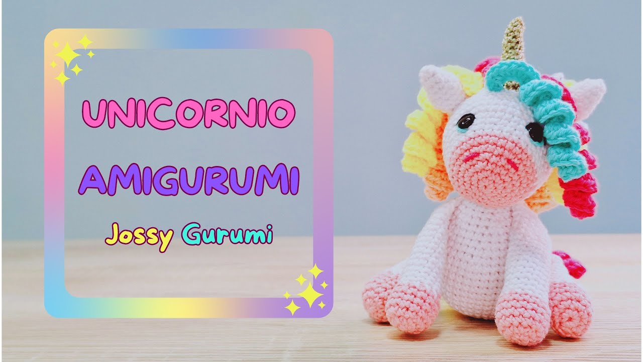 Unicornio Amigurumi: Tutorial explicado paso a paso, recomedado para principiantes en crochet.