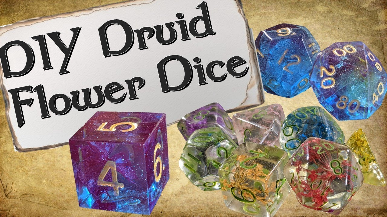 How to Make Your Own Dice Set | Druid Flower Dice