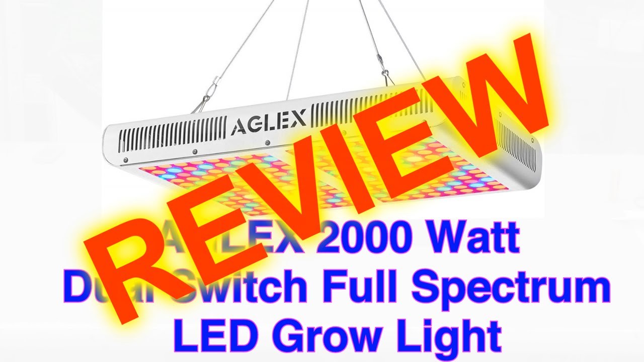Testing the AGLEX 2000 Watt LED Grow Light - Crazy RED spectrum!