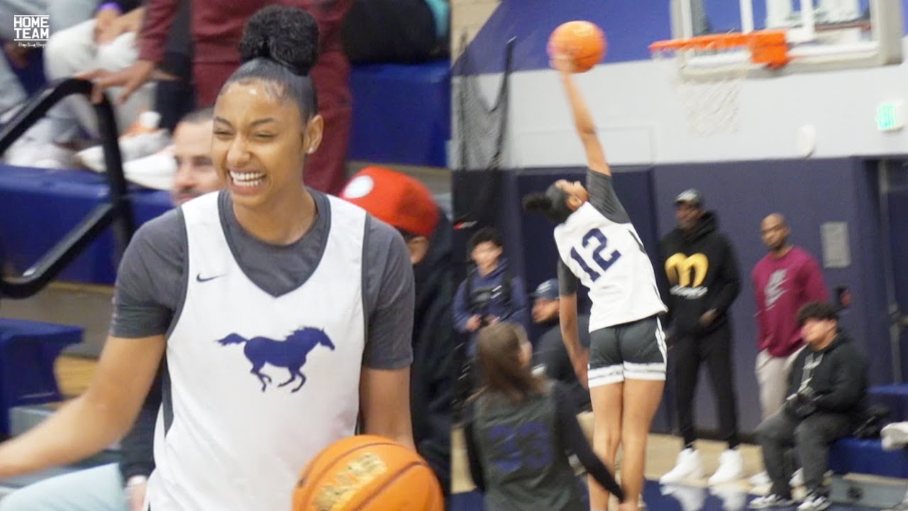 Juju Watkins attempts DUNK in Game!