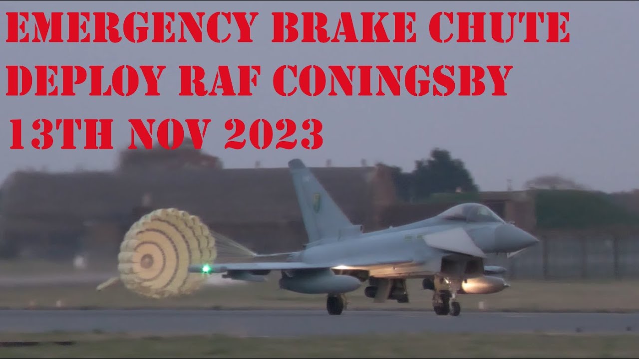 RAF Coningsby Emergency brake chute deploy 13th November 2024