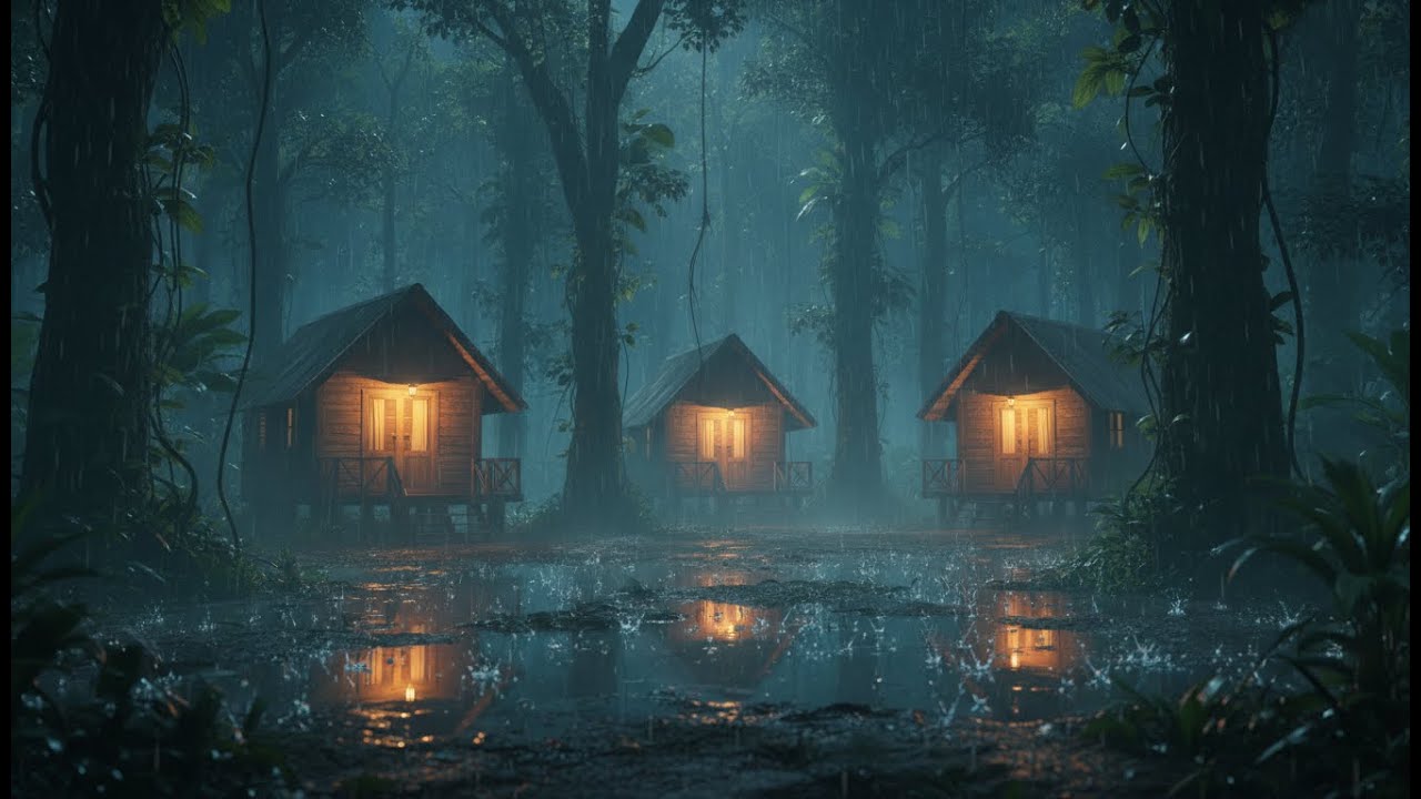 Rain Sounds for Sleeping 🌧️ Heavy Rain Ambience for Sleep, Insomnia Relief & Stress Free Recovery