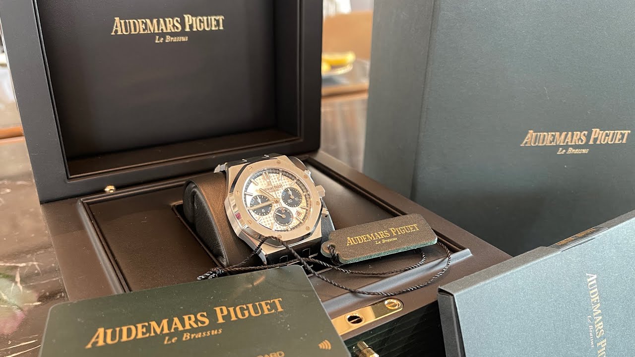 Распаковка и обзор в формате 4K: Audemars Piguet Royal Oak Chronograph, нержавеющая сталь, 30 000...