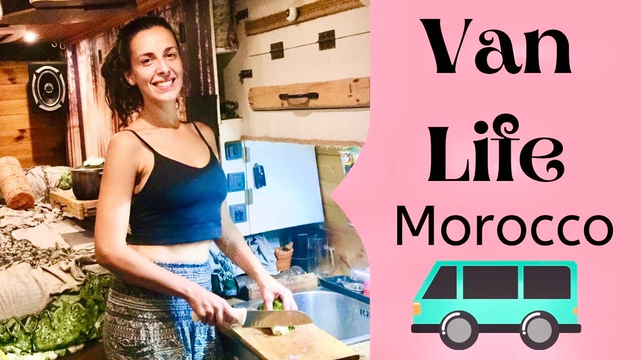 Kitevanman Living in a Van in Morocco, Moroccan BBQ at Agadir Beach K11, Van Life Africa, Van Maroc