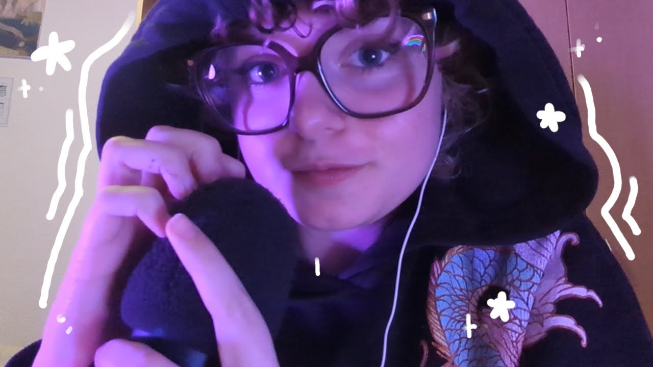 ASMR Brain melting Mic scratching💕 ✨(with breathy whispering and an ANNOUNCMENT)🫶