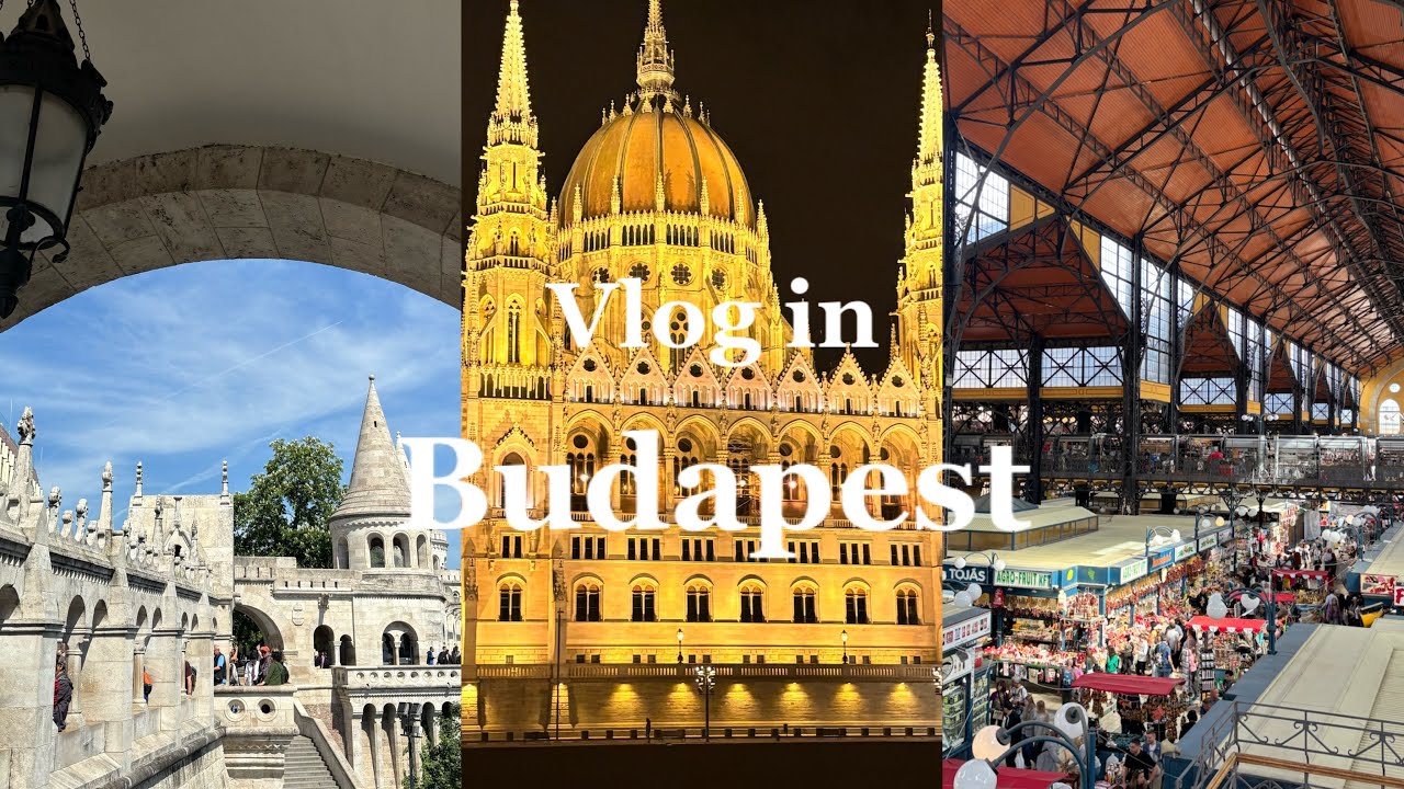 【ブダペストVlog🇭🇺】ドナウ川のリバークルーズに感動🥹🥹✨人生で見た中で一番素敵な景色だった❤️