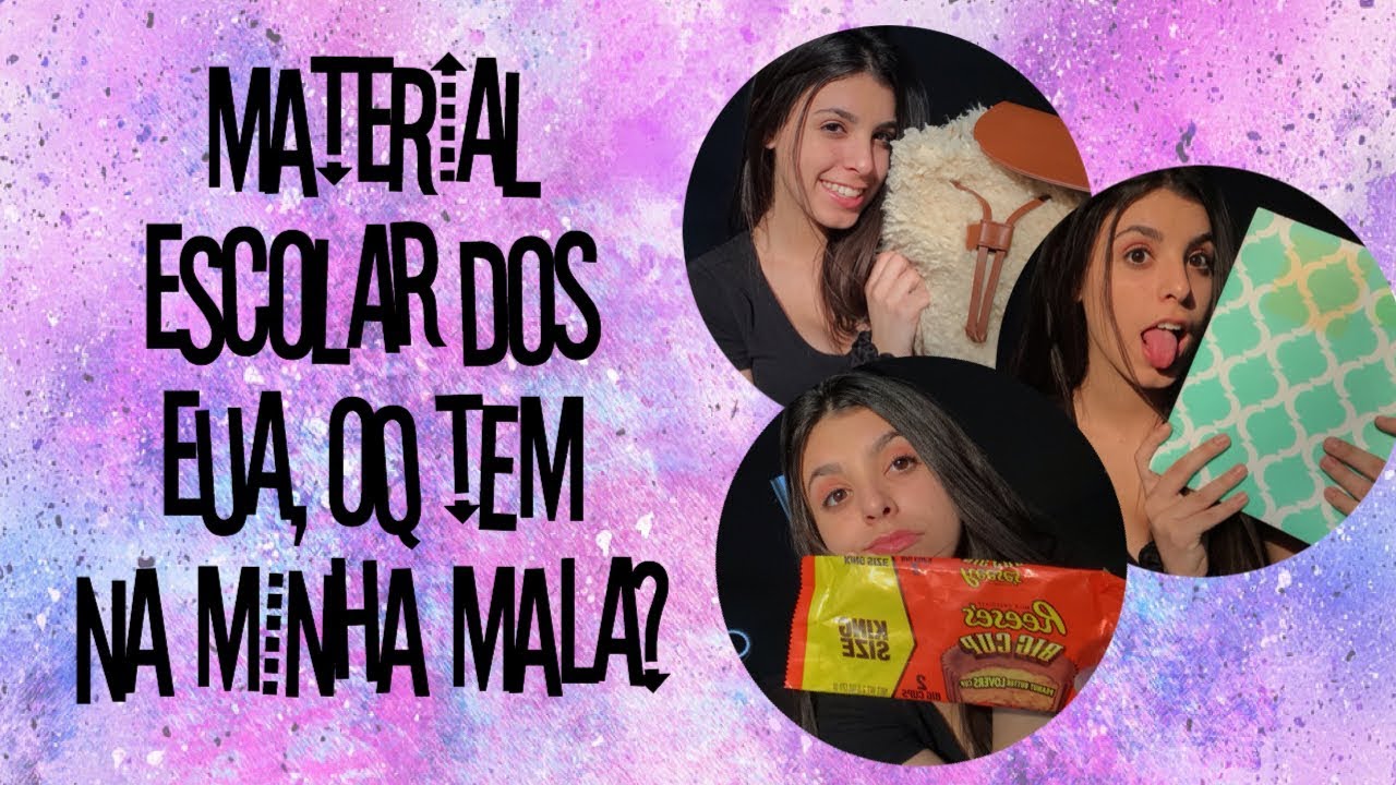 Meu material escolar dos ESTADOS UNIDOS