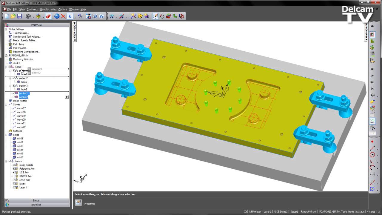 User Interface Improvements - FeatureCAM 2016