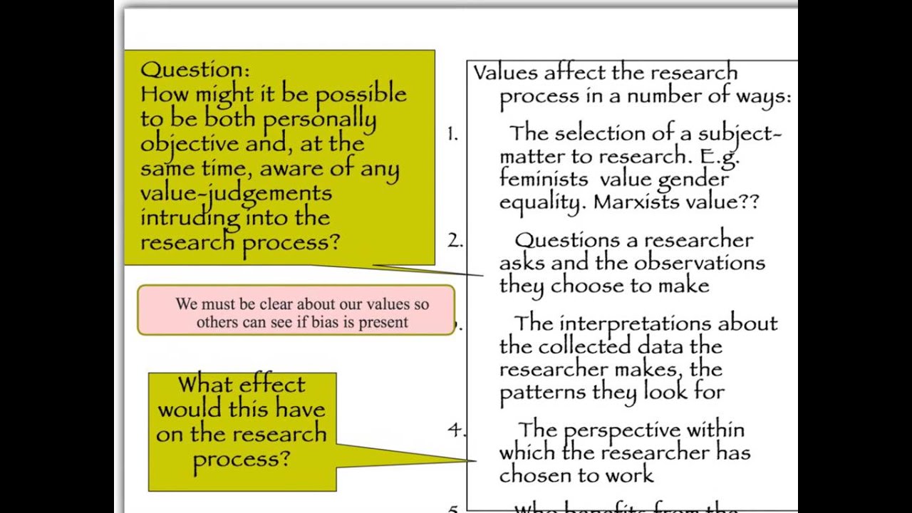 2. Theory and Methods: Can sociology be value free AND can sociology be a science