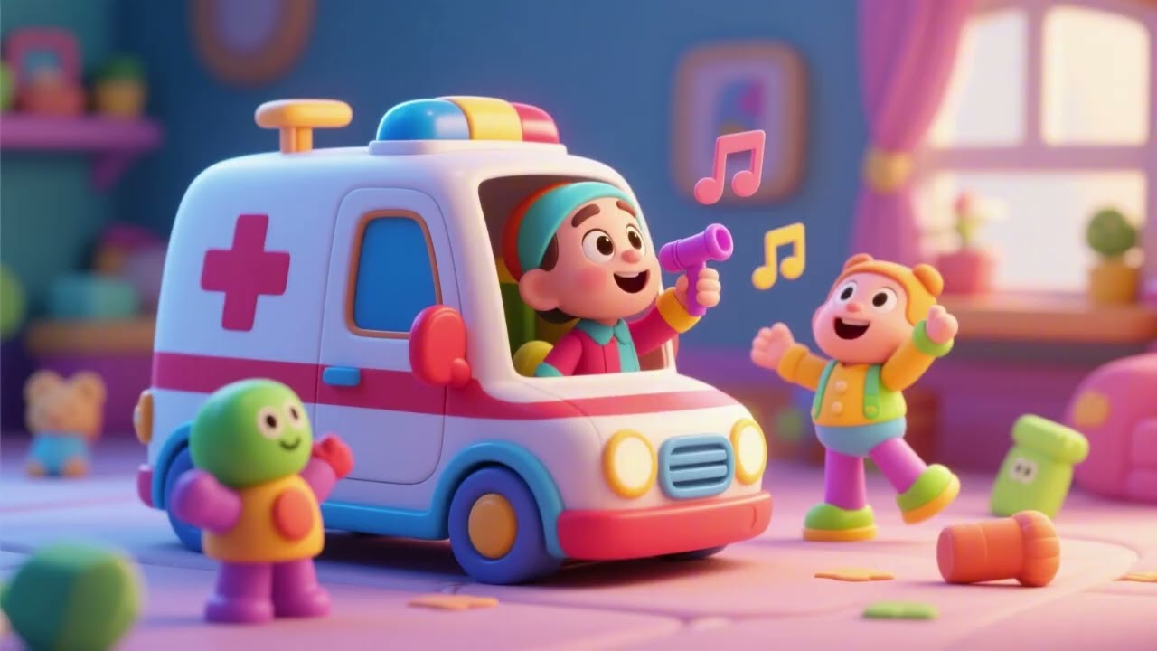 Toy Ambulance Story Song 🚑🎶 | Fun Kids Nursery Rhyme
