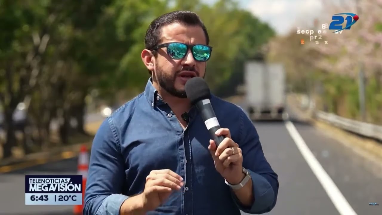 Rehabilitan 17 kilómetros de la carretera Panamericana entre San Martín y Cojutepeque. GMV