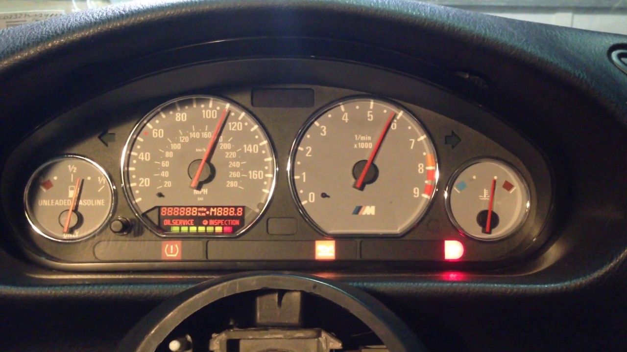 S54 E36 with S54 Z3M gauge cluster. Test #2