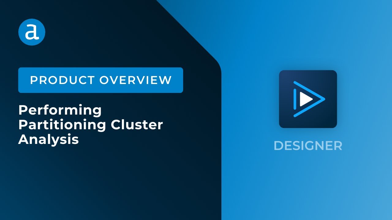 Performing Partitioning Cluster Analysis in Alteryx Designer (Predictive Grouping)