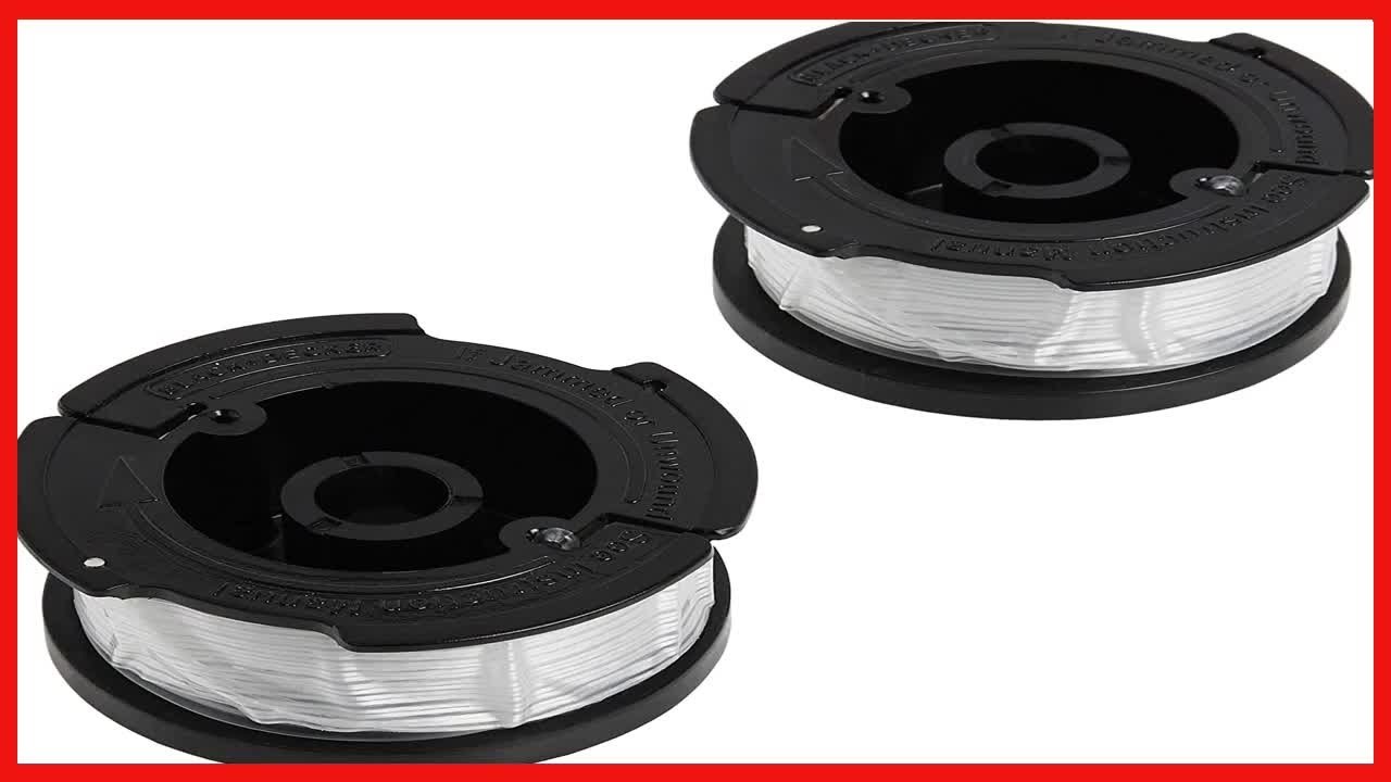 BLACK+DECKER Trimmer Line Replacement Spool, Autofeed 30 ft, 0.065-Inch, 2-Pack (AF-100-2)