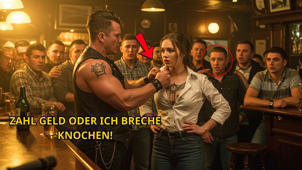 Biker zerriss das Hemd einer Frau – das Marine Corps Tattoo lässt die ganze Bar erstarrn