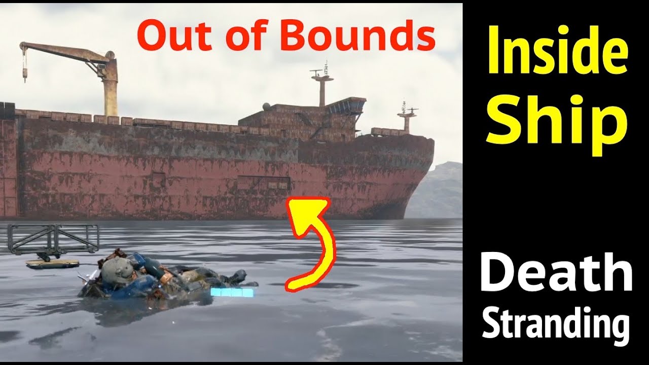 Inside Ship (Out of Bounds) in Death Stranding: Port Knot City