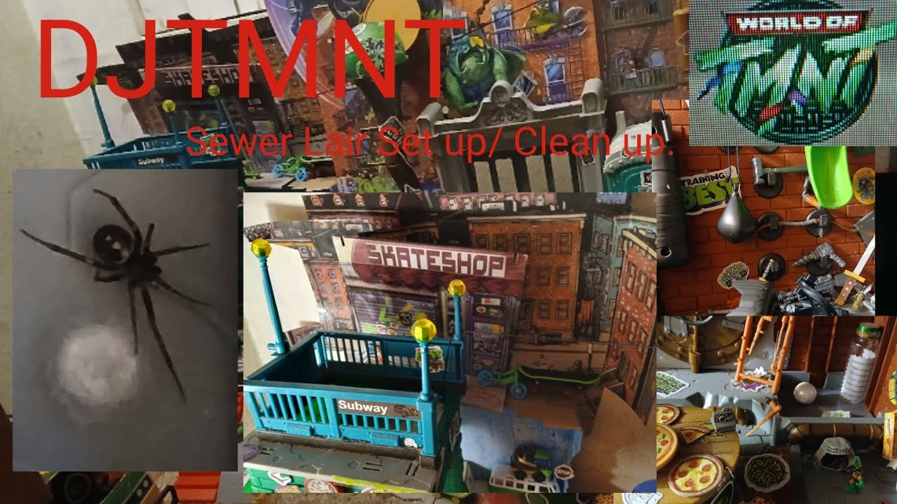 DJTMNT: Sewer Lair clean up/ Film set up: Part 1.