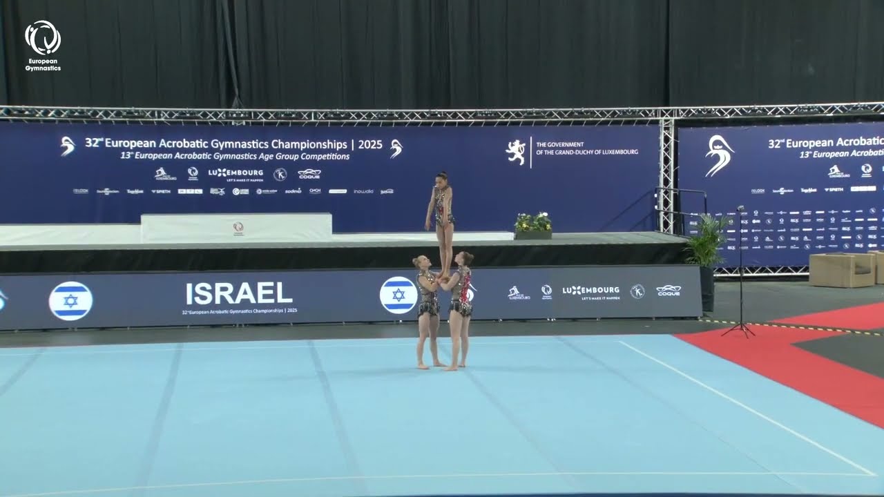 Noy, Stratievsky & Aleinik (ISR) - 2025 ACRO European silver medallists, Women's Groups Dynamic