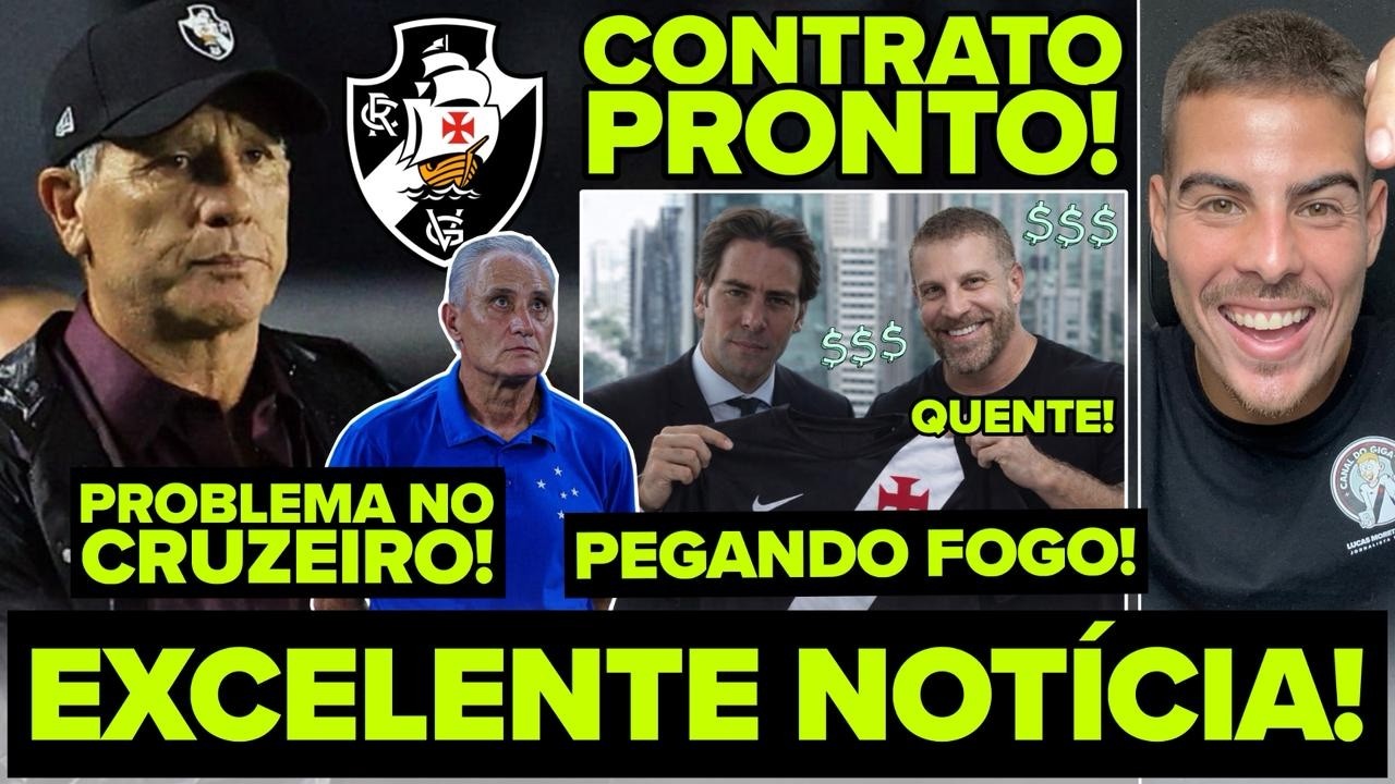 EXCELENTE NOTÍCIA! DIA DE VASCO X CRUZEIRO! VASCÃO ACERTA OS ÚLTMOS DETALHES COM MARCO LAMACCHIA! E+