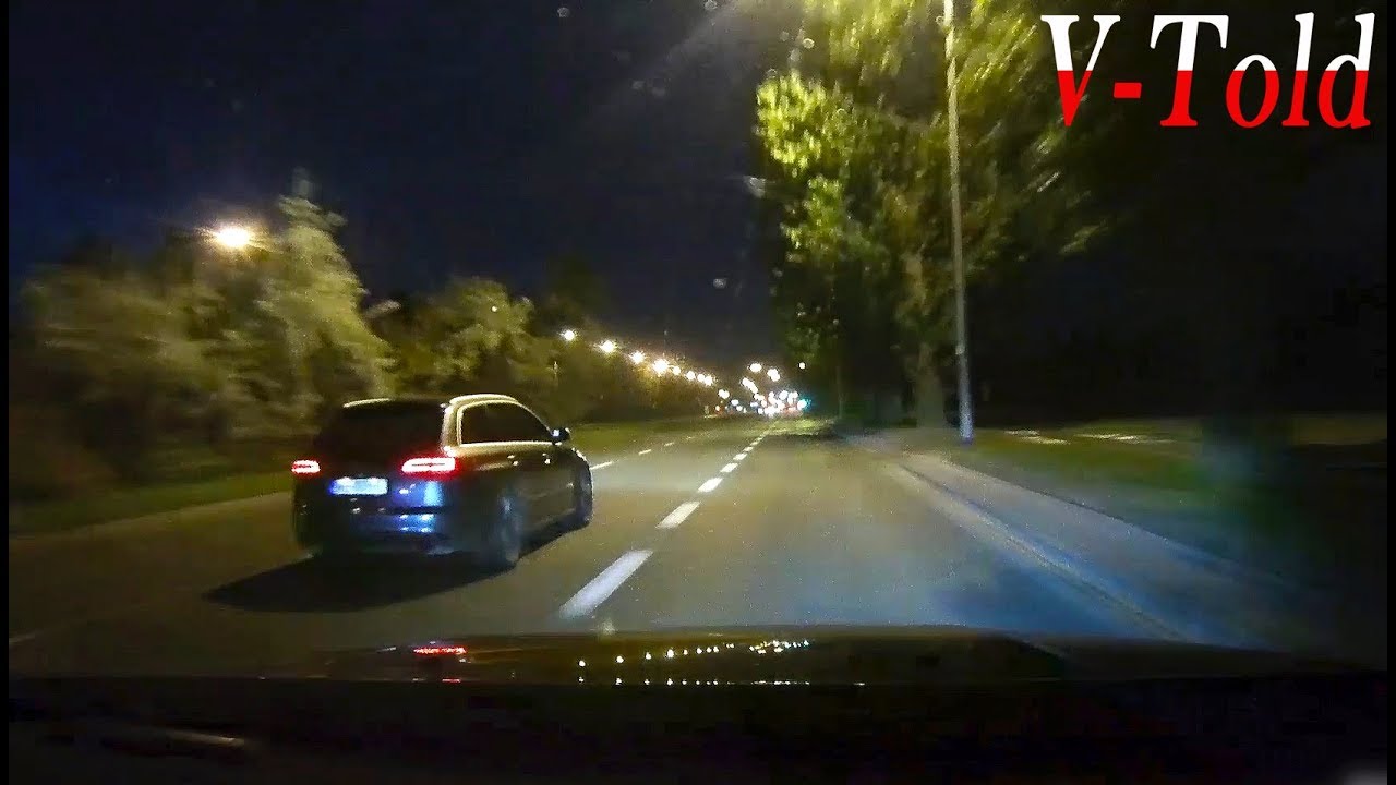 Audi RS6 racing a Volvo S80 V8 - a bad idea