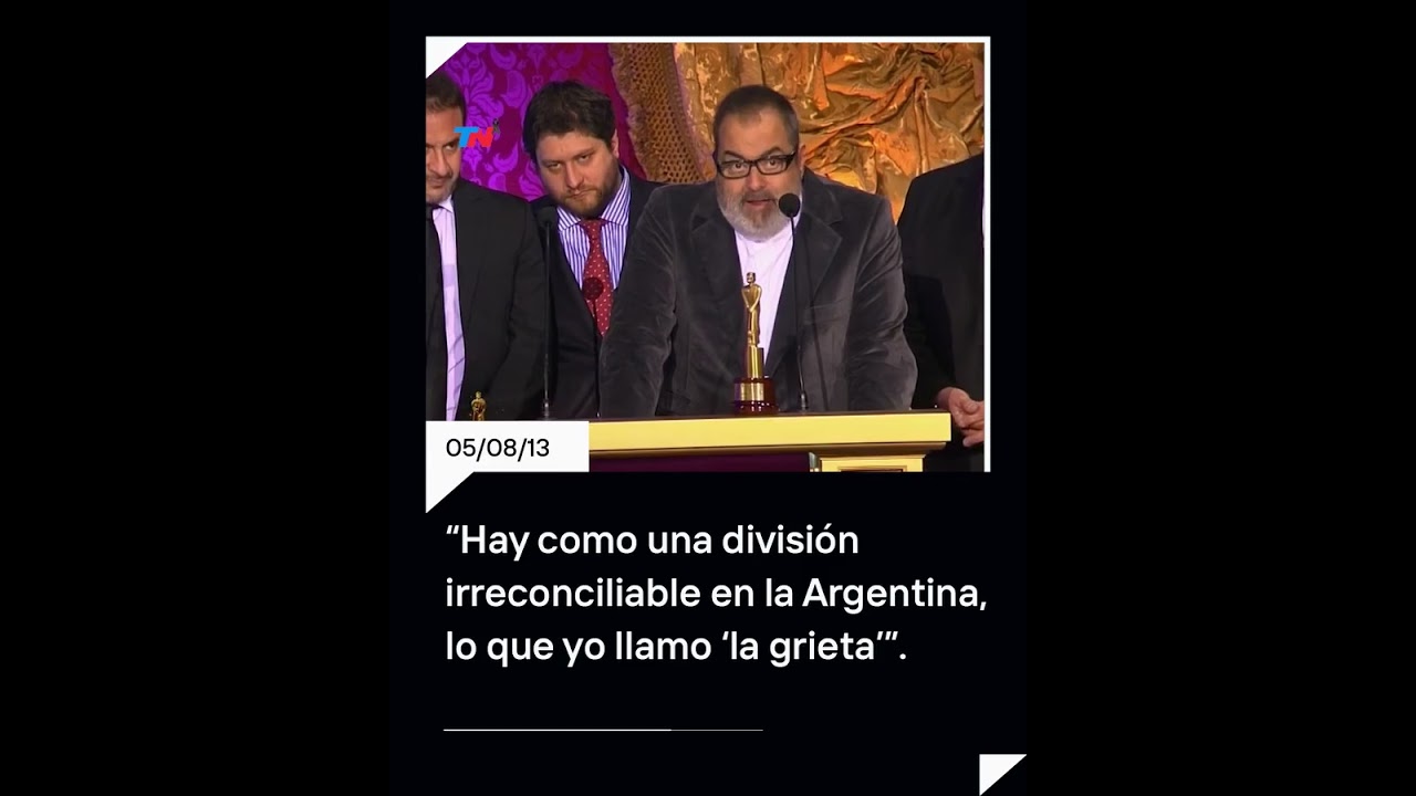 Jorge Lanata y el discurso en los premios Mart&iacute;n Fierro que instal&oacute; &ldquo;la grieta&rdquo;