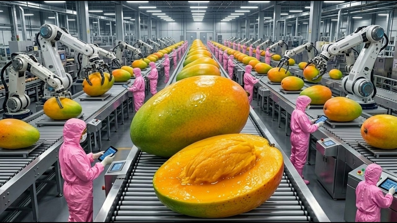 How It's Made: Mango Juice | Modern Food Factory Processing Line