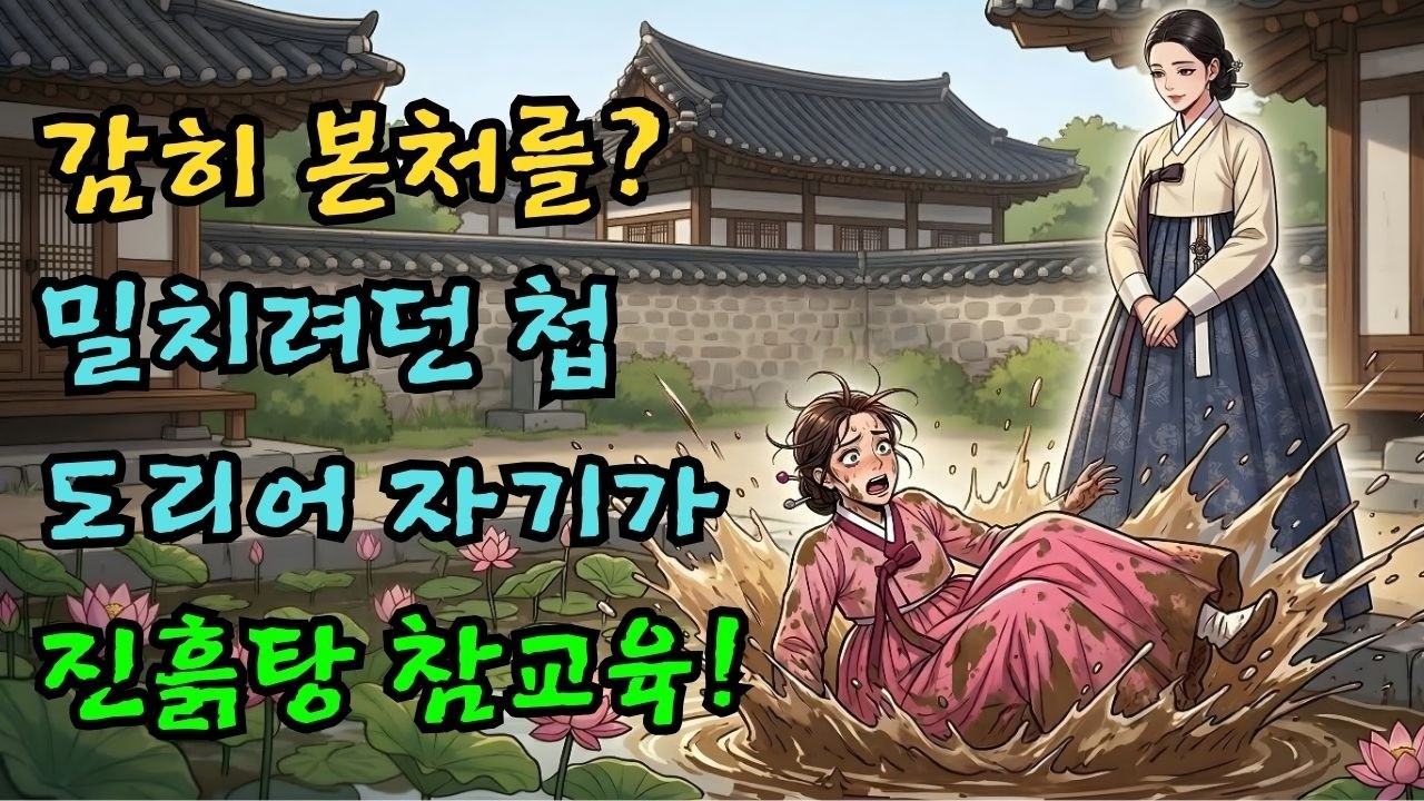 [사이다 야사] 본처를 연못에 빠뜨리려다 진흙탕에 처박힌 첩의 최후 |야담·민담·전설·설화·옛날이야기·야사·오디오북