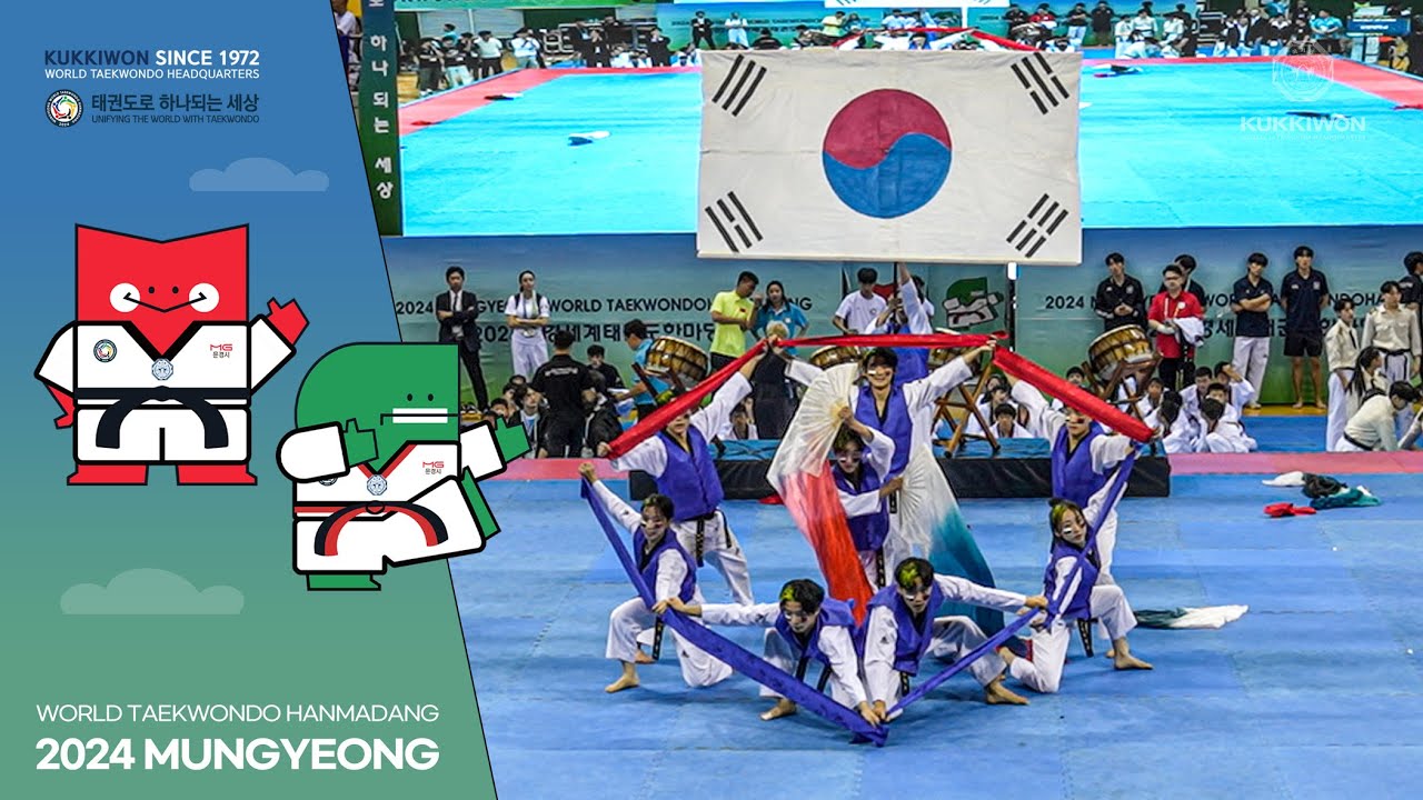'환상적인 연출' 신한대, 2024 문경 세계태권도한마당 태권체조 우승!ㅣ국내 태권체조 시니어 1위