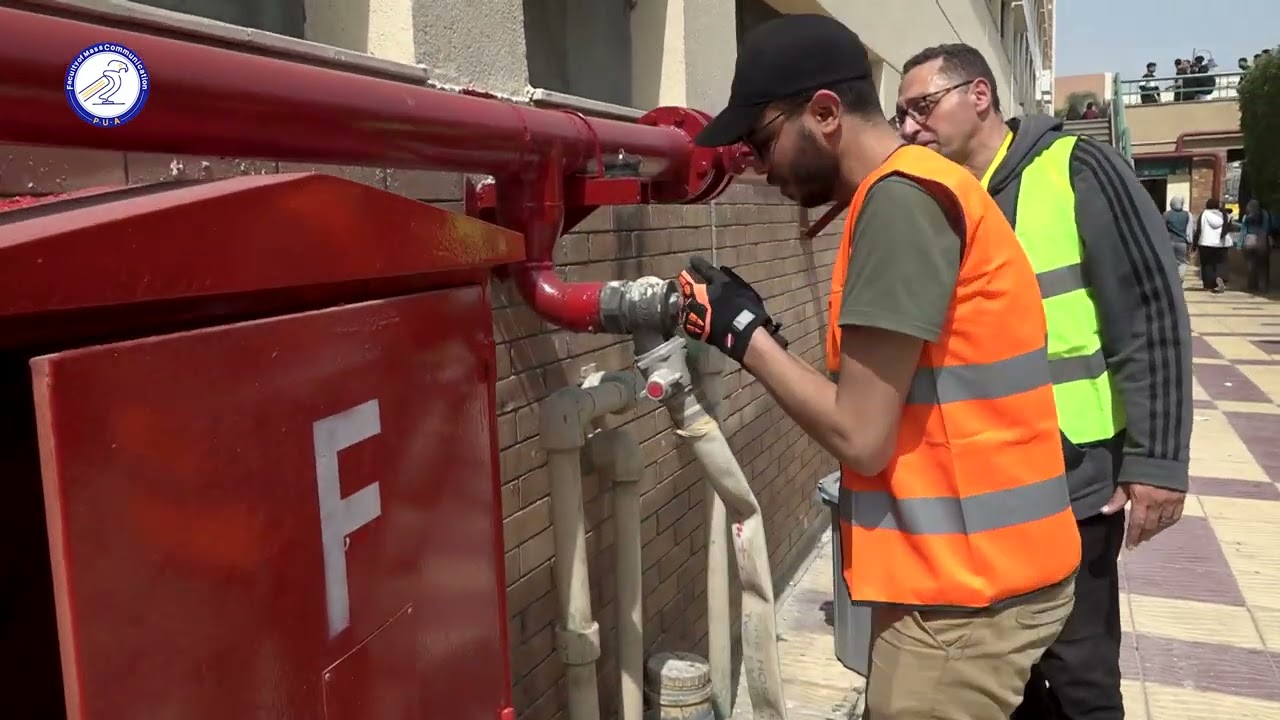 تجربة خطة الإخلاء كلية الإعلام وفنون الإتصال 17/3/2025