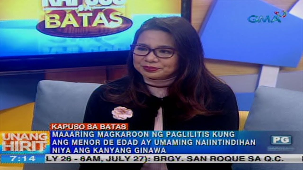 Unang Hirit: Sistema sa mga suspek na menor de edad, tinalakay sa 'Kapuso sa Batas'