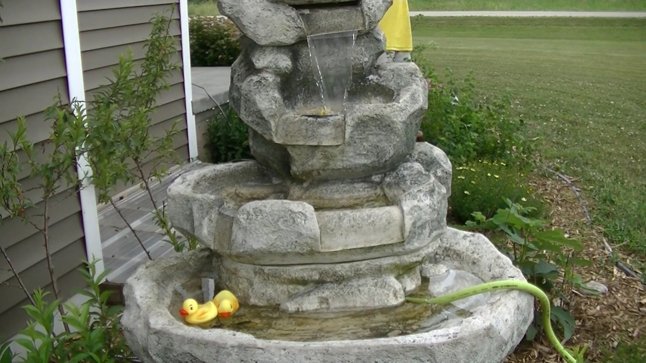 How I repaired a plastic resin water fountain