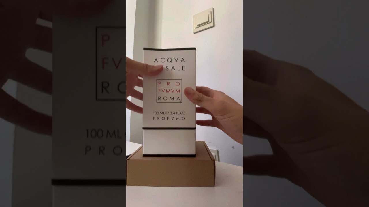 Unboxing acqua di sale -PRO FVMVM ROMA