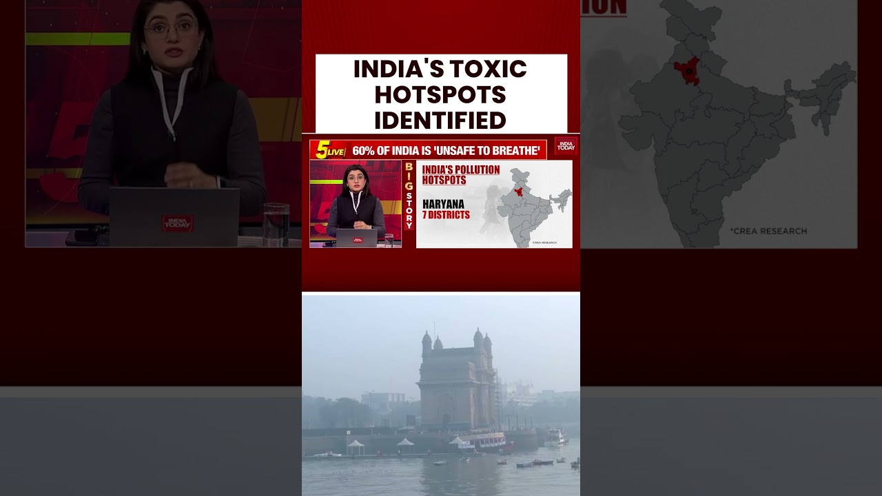 India's Toxic Hotspots Identified | #airpollution #delhiairpollution #delhiaqi #mumbaiairpollution