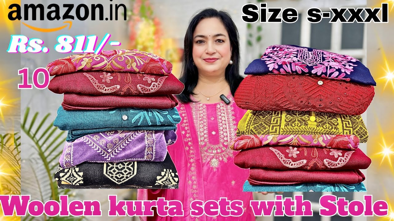 Must Have Winter kurta sets 🌸Woolen kurta sets #winter #amazon #ashigautam 