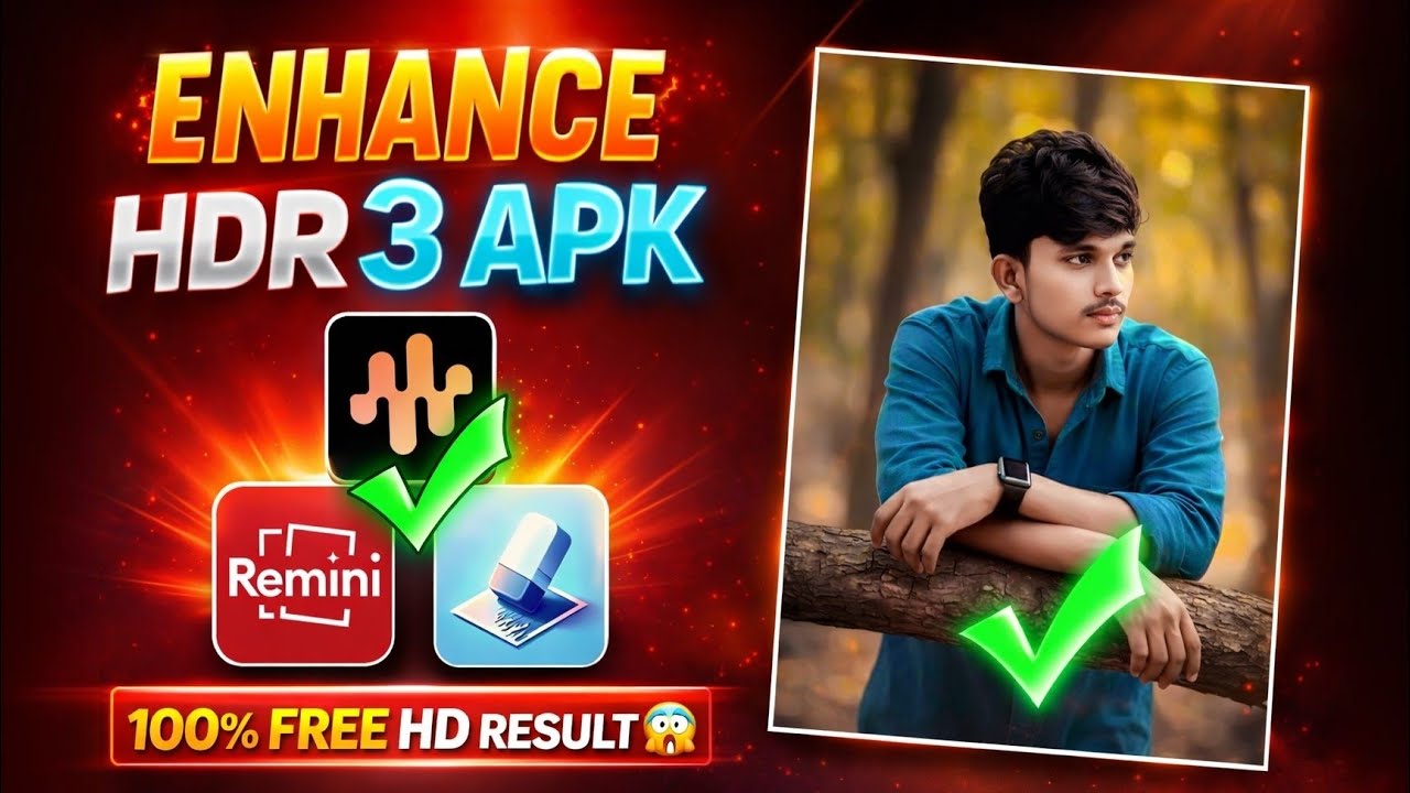 Best 3 Enhance Apk #TOP Enhance Ultra HDR+ | Aap Konsa Use Karte Ho