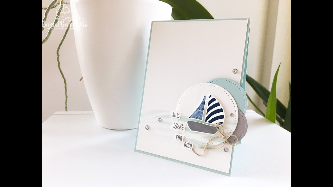 Karte zur Geburt mit Swirly Bird und Stampin' Up! / Baby Card with SU
