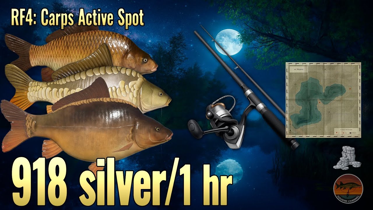918 SILVER/HOUR! 🤑 Best Copper Lake Spot for Koi & F1 Carp | Russian Fishing 4