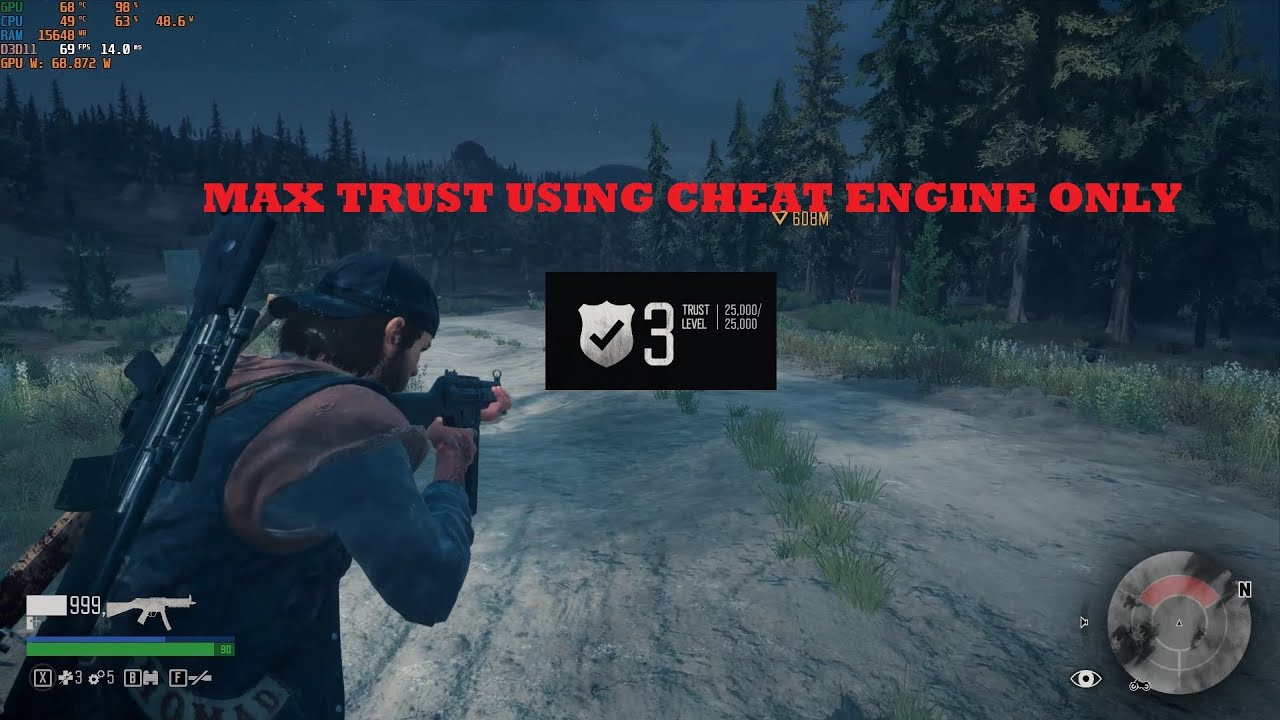 Days Gone PC ( Cheat Engine for Max Trust ) works for every Camp